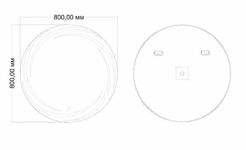 Зеркало Art&Max Romanic AM-Rom-800-800-DS-F с подсветкой с сенсорным выключателем, купить, цена, заказать, магазин, доставка, скидка, промокод, купить, цена, заказать, магазин, доставка, скидка, промокод