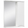 Зеркало со шкафом Runo Афина 60 R 00-00001171 с подсветкой Белое, купить, цена, заказать, магазин, доставка, скидка, промокод, купить, цена, заказать, магазин, доставка, скидка, промокод