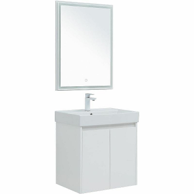 Комплект мебели для ванной Aquanet Nova Lite 60 302532 подвесной Белый глянец