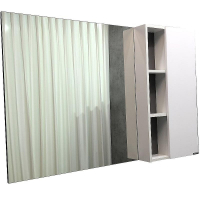 Зеркало со шкафом Comforty Милан 120 00004136261 Белый глянец, купить, цена, заказать, магазин, доставка, скидка, промокод, купить, цена, заказать, магазин, доставка, скидка, промокод