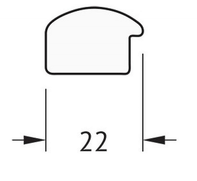 Зеркало Evoform Definite 98х48 BY 0688 в багетной раме - Вишня 22