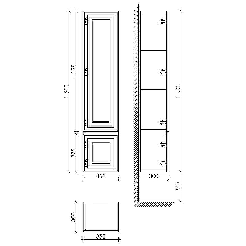 Шкаф пенал Sancos Very 35 L PVR35LW подвесной Bianco, купить, цена, заказать, магазин, доставка, скидка, промокод, купить, цена, заказать, магазин, доставка, скидка, промокод