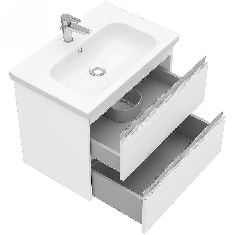 Тумба под раковину Laparet Electra 70 LE-WCAB-70-01 подвесная Белая глянцевая, купить, цена, заказать, магазин, доставка, скидка, промокод, купить, цена, заказать, магазин, доставка, скидка, промокод