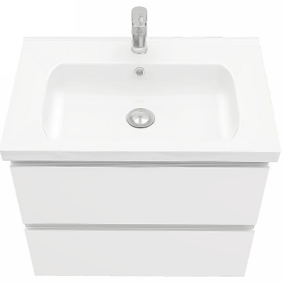 Тумба под раковину Laparet Electra 70 LE-WCAB-70-01 подвесная Белая глянцевая