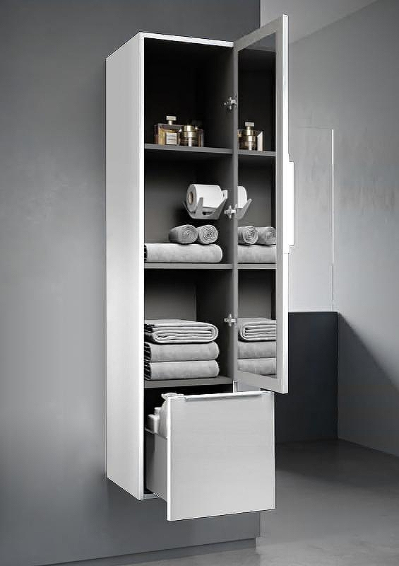 Шкаф пенал Cezares Premium 35 55501 подвесной Bianco opaco, купить, цена, заказать, магазин, доставка, скидка, промокод, купить, цена, заказать, магазин, доставка, скидка, промокод