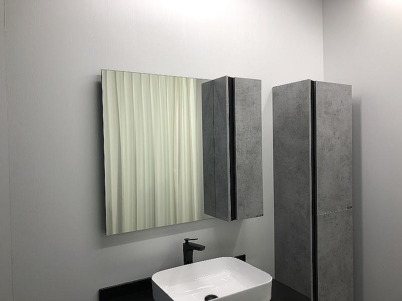 Зеркало со шкафом Comforty Эдинбург 90 00004147981 Бетон светлый, купить, цена, заказать, магазин, доставка, скидка, промокод, купить, цена, заказать, магазин, доставка, скидка, промокод