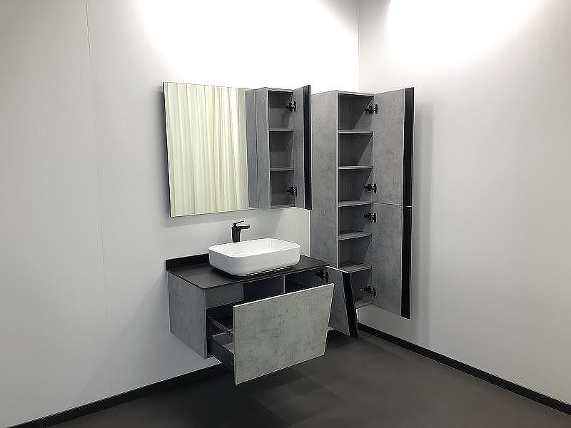 Зеркало со шкафом Comforty Эдинбург 90 00004147981 Бетон светлый, купить, цена, заказать, магазин, доставка, скидка, промокод, купить, цена, заказать, магазин, доставка, скидка, промокод