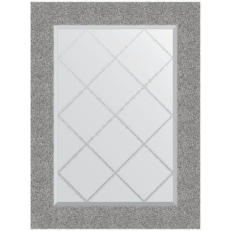 Зеркало Evoform Exclusive-G 89х66 BY 4109 с гравировкой в багетной раме - Чеканка серебряная 90, купить, цена, заказать, магазин, доставка, скидка, промокод, купить, цена, заказать, магазин, доставка, скидка, промокод