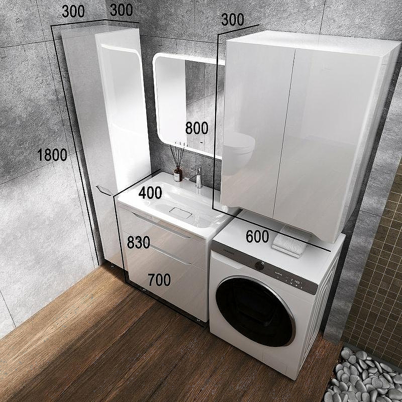 Тумба под раковину Style Line Марелла 70 Люкс Plus СС-00002399 Белый глянец антискрейтч, купить, цена, заказать, магазин, доставка, скидка, промокод, купить, цена, заказать, магазин, доставка, скидка, промокод