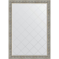 Зеркало Evoform Exclusive-G 190х135 BY 4510 с гравировкой в багетной раме - Барокко серебро 106, купить, цена, заказать, магазин, доставка, скидка, промокод, купить, цена, заказать, магазин, доставка, скидка, промокод