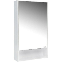 Зеркальный шкаф VIANT Мальта 50 VMAL50BEL-ZSH Белый шелк, купить, цена, заказать, магазин, доставка, скидка, промокод, купить, цена, заказать, магазин, доставка, скидка, промокод