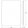 Зеркало Defesto Opti 60x80 DF 2817S с подсветкой 25W-3000К/Сенсорный выключатель/Теплый белый свет, купить, цена, заказать, магазин, доставка, скидка, промокод, купить, цена, заказать, магазин, доставка, скидка, промокод