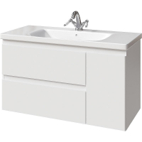 Тумба под раковину Caprigo Forte 100 36115R-SF027 подвесная Белая матовая, купить, цена, заказать, магазин, доставка, скидка, промокод, купить, цена, заказать, магазин, доставка, скидка, промокод