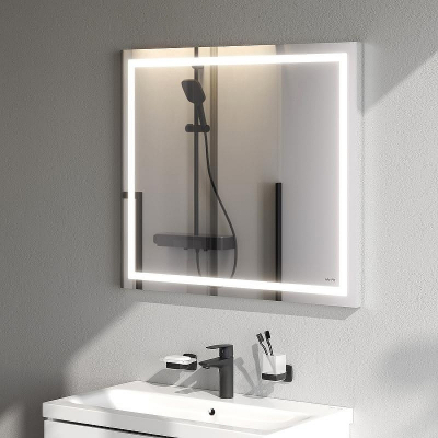 Зеркало AM.PM Gem 80 M91AMOX0801WG с подсветкой с механическим выключателем