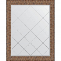 Зеркало Evoform Exclusive-G 122х97 BY 4561 с гравировкой в багетной раме - Медная кольчуга 88, купить, цена, заказать, магазин, доставка, скидка, промокод, купить, цена, заказать, магазин, доставка, скидка, промокод