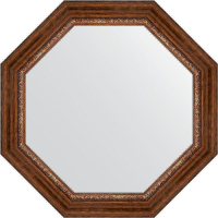 Зеркало Evoform Octagon 77х77 BY 3792 в багетной раме - Римская бронза 88, купить, цена, заказать, магазин, доставка, скидка, промокод, купить, цена, заказать, магазин, доставка, скидка, промокод