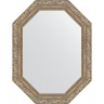Зеркало Evoform Octagon 65x85 BY 7151 в багетной раме - Виньетка античное серебро 85, купить, цена, заказать, магазин, доставка, скидка, промокод, купить, цена, заказать, магазин, доставка, скидка, промокод