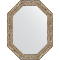 Зеркало Evoform Octagon 65x85 BY 7151 в багетной раме - Виньетка античное серебро 85, купить, цена, заказать, магазин, доставка, скидка, промокод, купить, цена, заказать, магазин, доставка, скидка, промокод