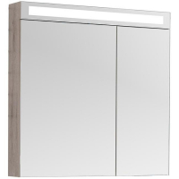 Зеркальный шкаф Dreja Max 80 77.9010D с подсветкой Дуб Кантри, купить, цена, заказать, магазин, доставка, скидка, промокод, купить, цена, заказать, магазин, доставка, скидка, промокод