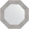 Зеркало Evoform Octagon 61х61 BY 7356 в багетной раме - Волна хром 90, купить, цена, заказать, магазин, доставка, скидка, промокод, купить, цена, заказать, магазин, доставка, скидка, промокод