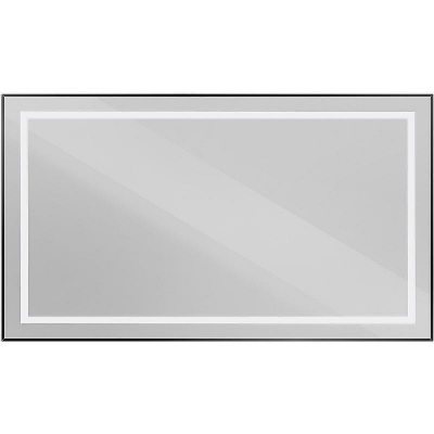 Зеркало BelBagno Kraft 140 SPC-KRAFT-1400-800-SENS-NERO с подсветкой Черное с сенсорным выключателем