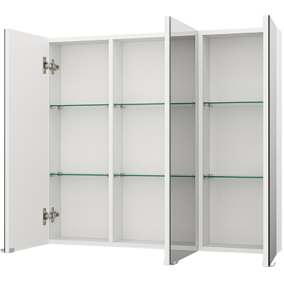 Зеркальный шкаф Misty Аура 90 Э-Аур02090-01 Белый