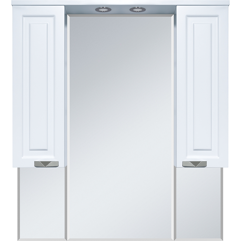 Зеркало со шкафом Misty Терра 90 П-Тер02090-011 с подсветкой Белое матовое, купить, цена, заказать, магазин, доставка, скидка, промокод, купить, цена, заказать, магазин, доставка, скидка, промокод