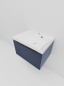 Тумба под раковину La Fenice Simpla 60 FNC-01-SIM-BG-60 подвесная Синяя матовая, купить, цена, заказать, магазин, доставка, скидка, промокод, купить, цена, заказать, магазин, доставка, скидка, промокод