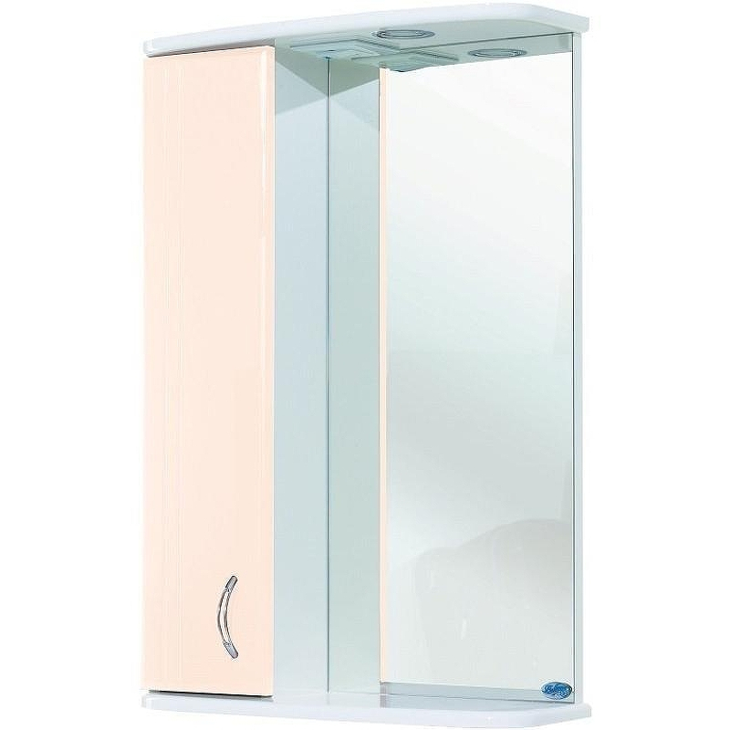 Зеркало со шкафом Bellezza Астра 60 4614909002070 с подсветкой L Бежевое, купить, цена, заказать, магазин, доставка, скидка, промокод, купить, цена, заказать, магазин, доставка, скидка, промокод