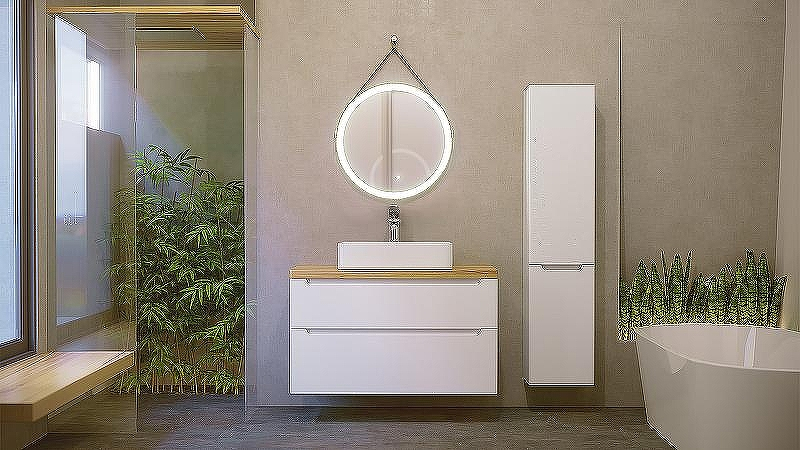 Зеркало Jorno Wood 60 Wood.02.60/ТК с подсветкой с бесконтактным выключателем, купить, цена, заказать, магазин, доставка, скидка, промокод, купить, цена, заказать, магазин, доставка, скидка, промокод