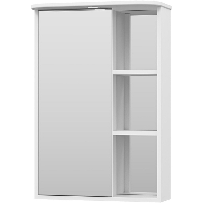Зеркальный шкаф Misty Венера 55 L П-Внр04055-01СвЛ с подсветкой Белый