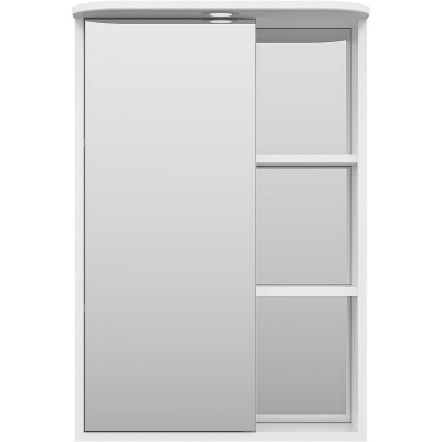 Зеркальный шкаф Misty Венера 55 L П-Внр04055-01СвЛ с подсветкой Белый