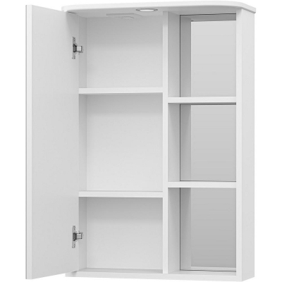 Зеркальный шкаф Misty Венера 55 L П-Внр04055-01СвЛ с подсветкой Белый