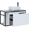 Тумба под раковину Aquanet Nova Lite Loft 90R 261651 подвесная Белый глянец, купить, цена, заказать, магазин, доставка, скидка, промокод, купить, цена, заказать, магазин, доставка, скидка, промокод