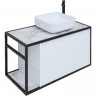 Тумба под раковину Aquanet Nova Lite Loft 90R 261651 подвесная Белый глянец, купить, цена, заказать, магазин, доставка, скидка, промокод, купить, цена, заказать, магазин, доставка, скидка, промокод