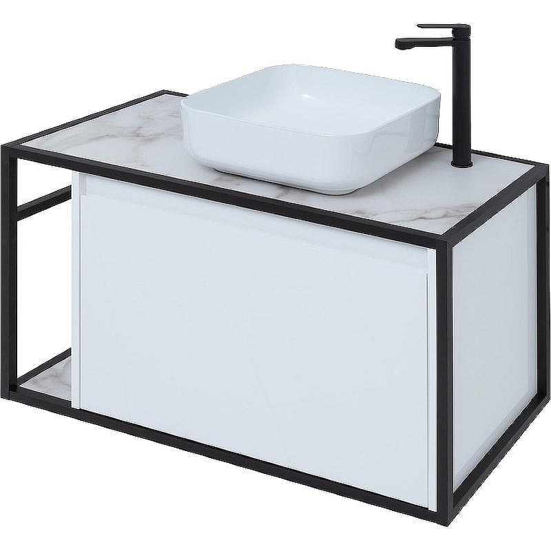 Тумба под раковину Aquanet Nova Lite Loft 90R 261651 подвесная Белый глянец, купить, цена, заказать, магазин, доставка, скидка, промокод, купить, цена, заказать, магазин, доставка, скидка, промокод