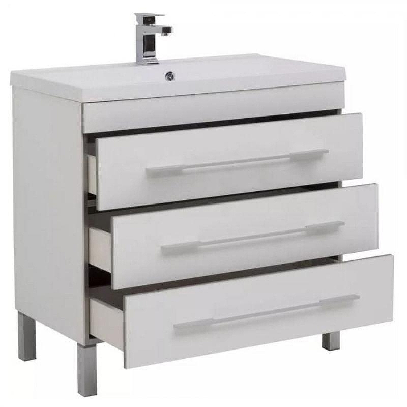 Тумба с раковиной Aquanet Верона 90 212872 Белая, купить, цена, заказать, магазин, доставка, скидка, промокод, купить, цена, заказать, магазин, доставка, скидка, промокод