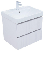 Тумба под раковину Logan Reef 60 342199 подвесная цвет Белый матовый, купить, цена, заказать, магазин, доставка, скидка, промокод, купить, цена, заказать, магазин, доставка, скидка, промокод