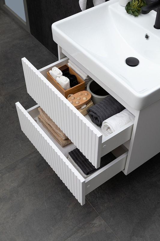 Тумба под раковину Logan Reef 60 342199 подвесная цвет Белый матовый, купить, цена, заказать, магазин, доставка, скидка, промокод, купить, цена, заказать, магазин, доставка, скидка, промокод