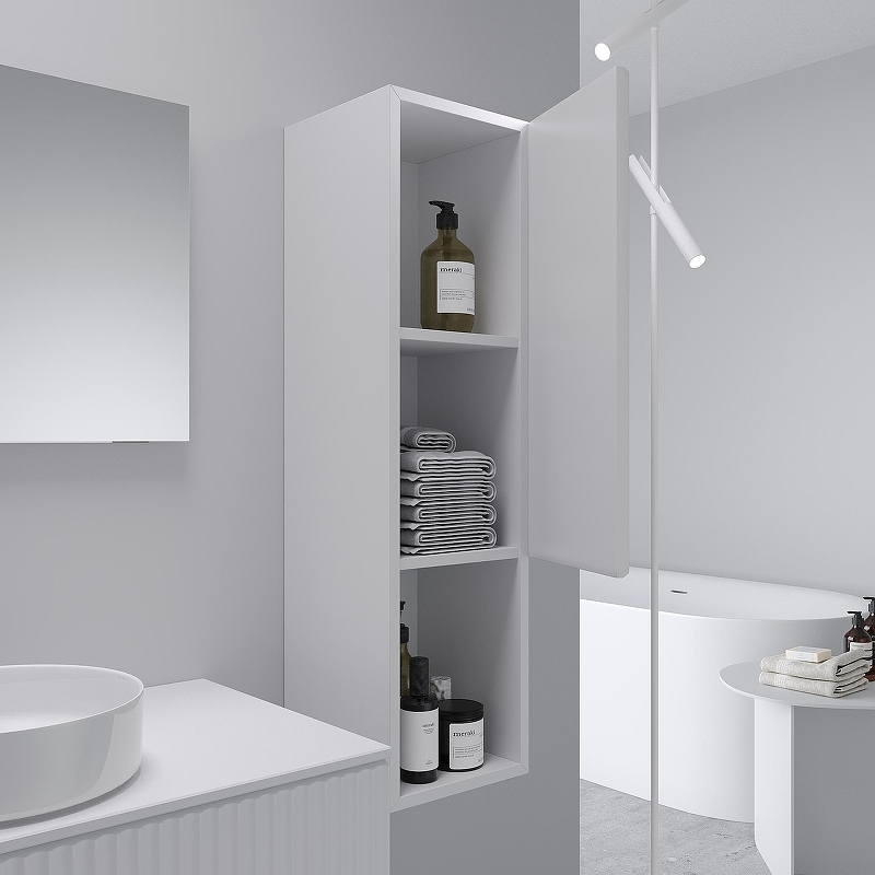 Шкаф пенал ЗОВ Кито Флавио 27 KPFB подвесной цвет Белый PET, купить, цена, заказать, магазин, доставка, скидка, промокод, купить, цена, заказать, магазин, доставка, скидка, промокод