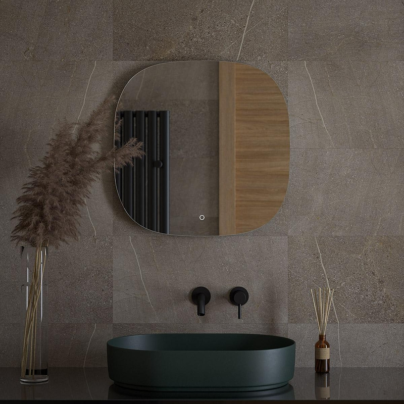 Зеркало Defesto Opti 60х60 DF 2859S с подсветкой 15W-3000K/Сенсорный выключатель/Теплый белый свет, купить, цена, заказать, магазин, доставка, скидка, промокод, купить, цена, заказать, магазин, доставка, скидка, промокод