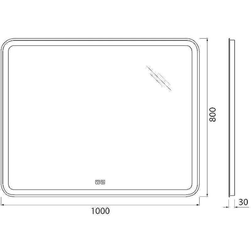 Зеркало BelBagno SPC-MAR-1000-800-LED-TCH-WARM с подсветкой с подогревом с сенсорным выключателем, купить, цена, заказать, магазин, доставка, скидка, промокод, купить, цена, заказать, магазин, доставка, скидка, промокод