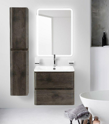 Тумба под раковину BelBagno ALBANO-600-2C-SO-RNG подвесная Rovere Nature Grigio