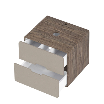 Тумба под раковину 1MarKa Vortex 60П Ц0000033056 подвесная цвет Орех каньон коньяк Латте фактурный