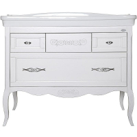 Тумба под раковину ASB-Woodline Модерн 105 11246 Белая с патиной Серебро, купить, цена, заказать, магазин, доставка, скидка, промокод, купить, цена, заказать, магазин, доставка, скидка, промокод