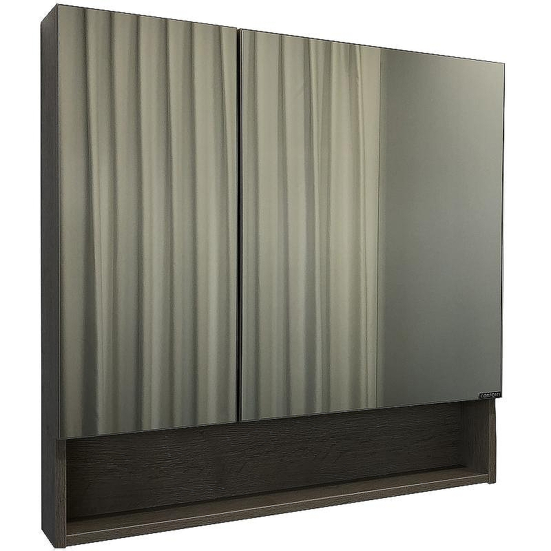 Зеркальный шкаф Comforty Парма 80 00004143489 Дуб дымчатый, купить, цена, заказать, магазин, доставка, скидка, промокод, купить, цена, заказать, магазин, доставка, скидка, промокод