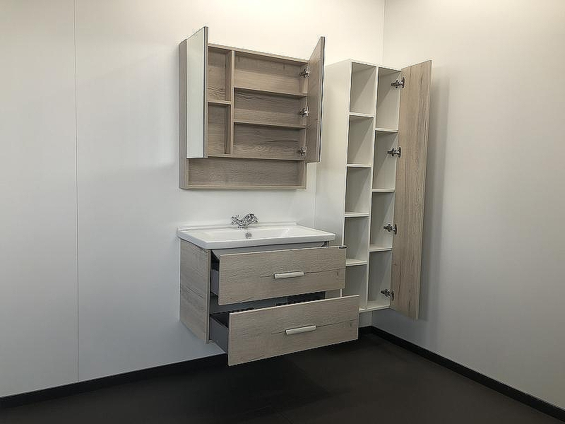 Зеркальный шкаф Comforty Парма 80 00004143489 Дуб дымчатый, купить, цена, заказать, магазин, доставка, скидка, промокод, купить, цена, заказать, магазин, доставка, скидка, промокод