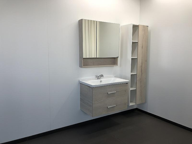 Зеркальный шкаф Comforty Парма 80 00004143489 Дуб дымчатый, купить, цена, заказать, магазин, доставка, скидка, промокод, купить, цена, заказать, магазин, доставка, скидка, промокод