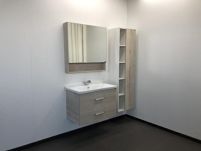 Зеркальный шкаф Comforty Парма 80 00004143489 Дуб дымчатый, купить, цена, заказать, магазин, доставка, скидка, промокод, купить, цена, заказать, магазин, доставка, скидка, промокод