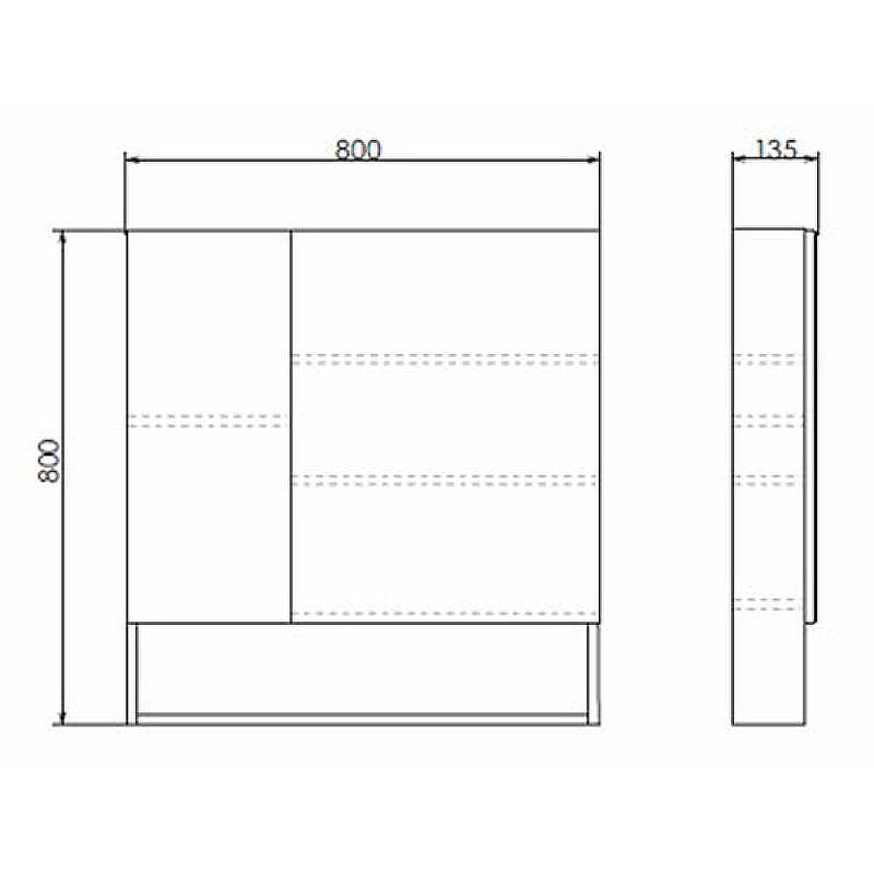 Зеркальный шкаф Comforty Парма 80 00004143489 Дуб дымчатый, купить, цена, заказать, магазин, доставка, скидка, промокод, купить, цена, заказать, магазин, доставка, скидка, промокод